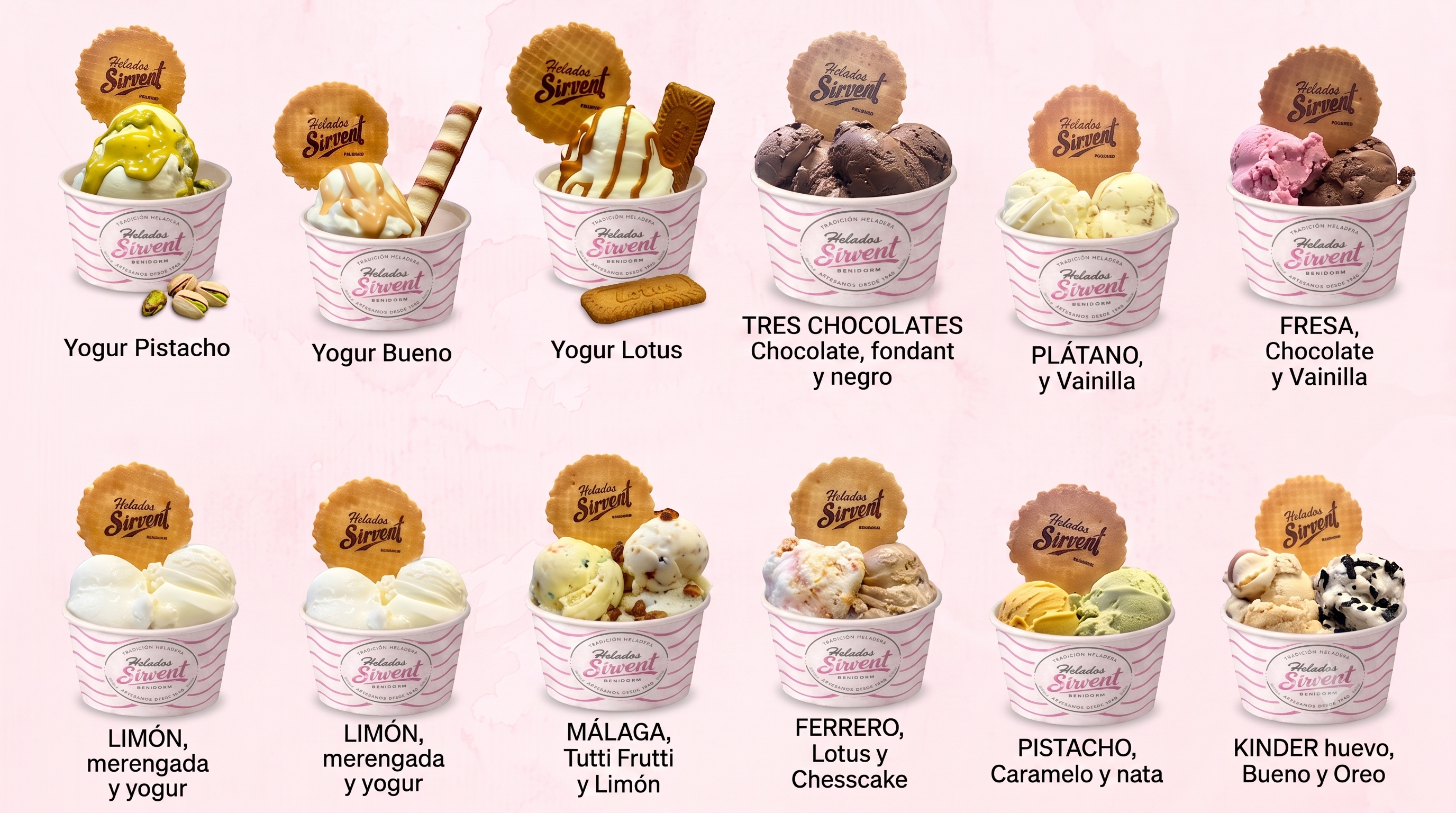 Sabores combinados de nuestros clientes